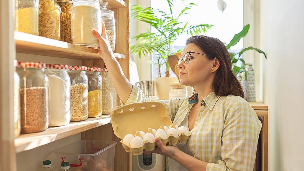 Stock your pantry in case your power goes out in winter