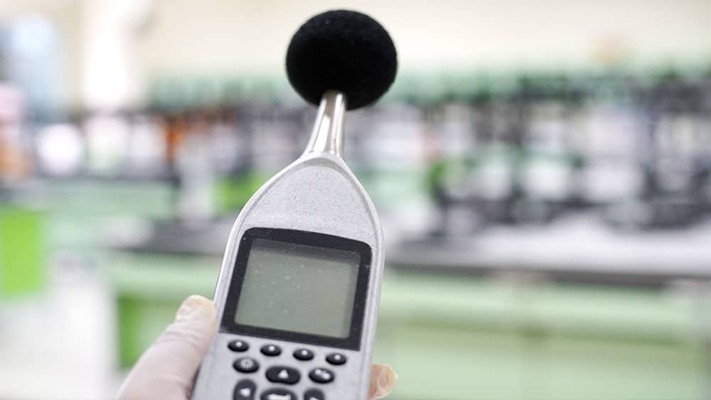 Sound and noise meter. 