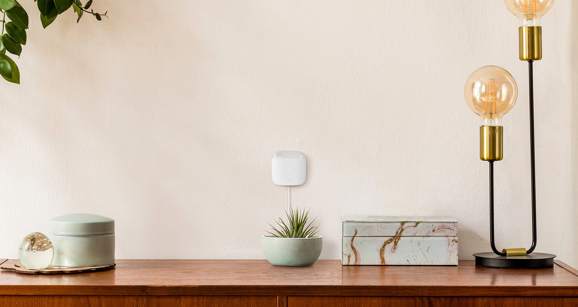 Cielo breez lite in white on a wall