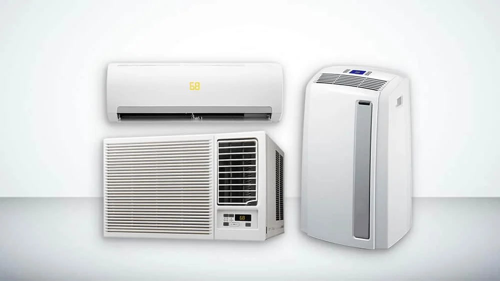 types of ductless heat pumps - mini-split, window and portable heat pump
