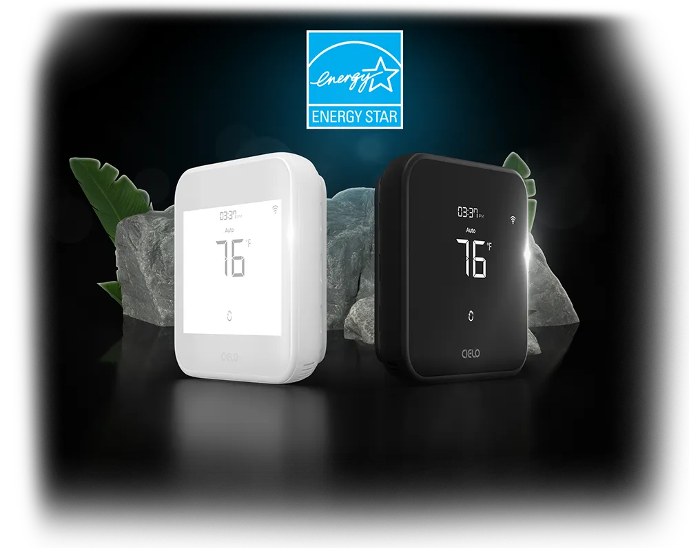 Cielo Smart Thermostat Eco Black & White Color
