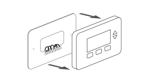 smart thermostat installation remove the faceplate