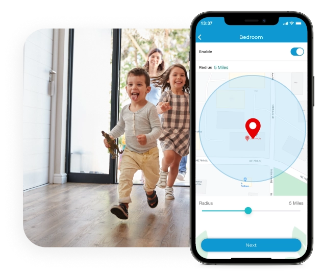 Geofencing on cielo home app