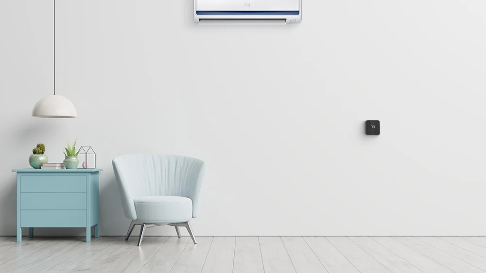 cielo breex max, a mini-split thermostat, paired with a mini-split