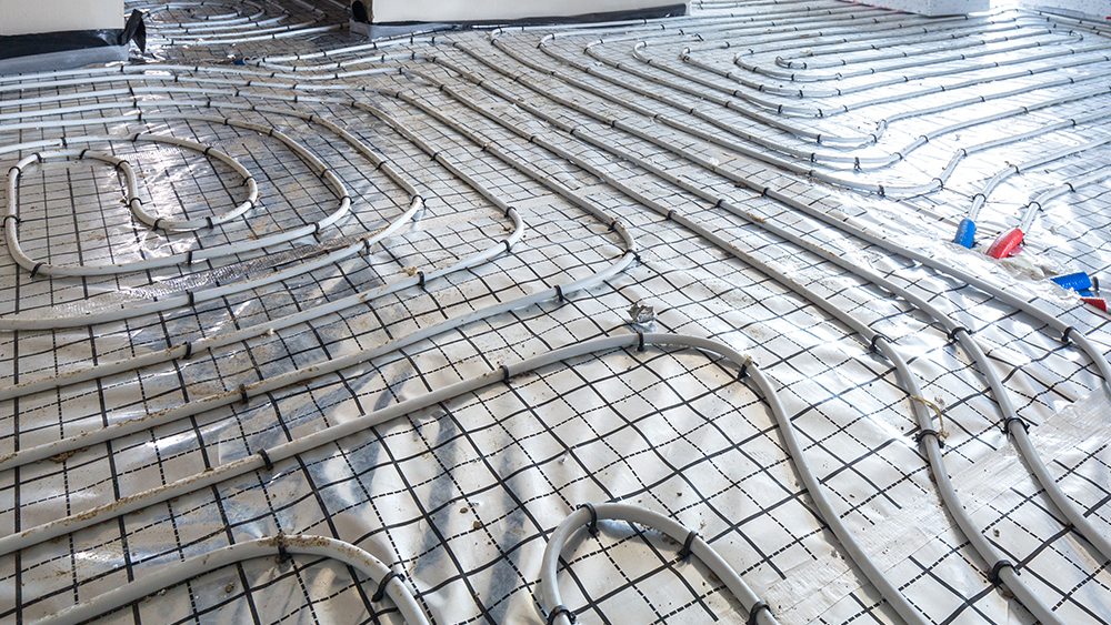 Radiant floor heating system
