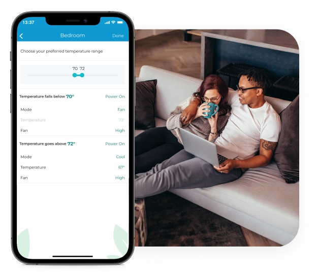 Comfy mode on cielo home app