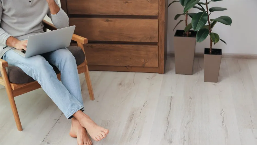 A man working on a computer