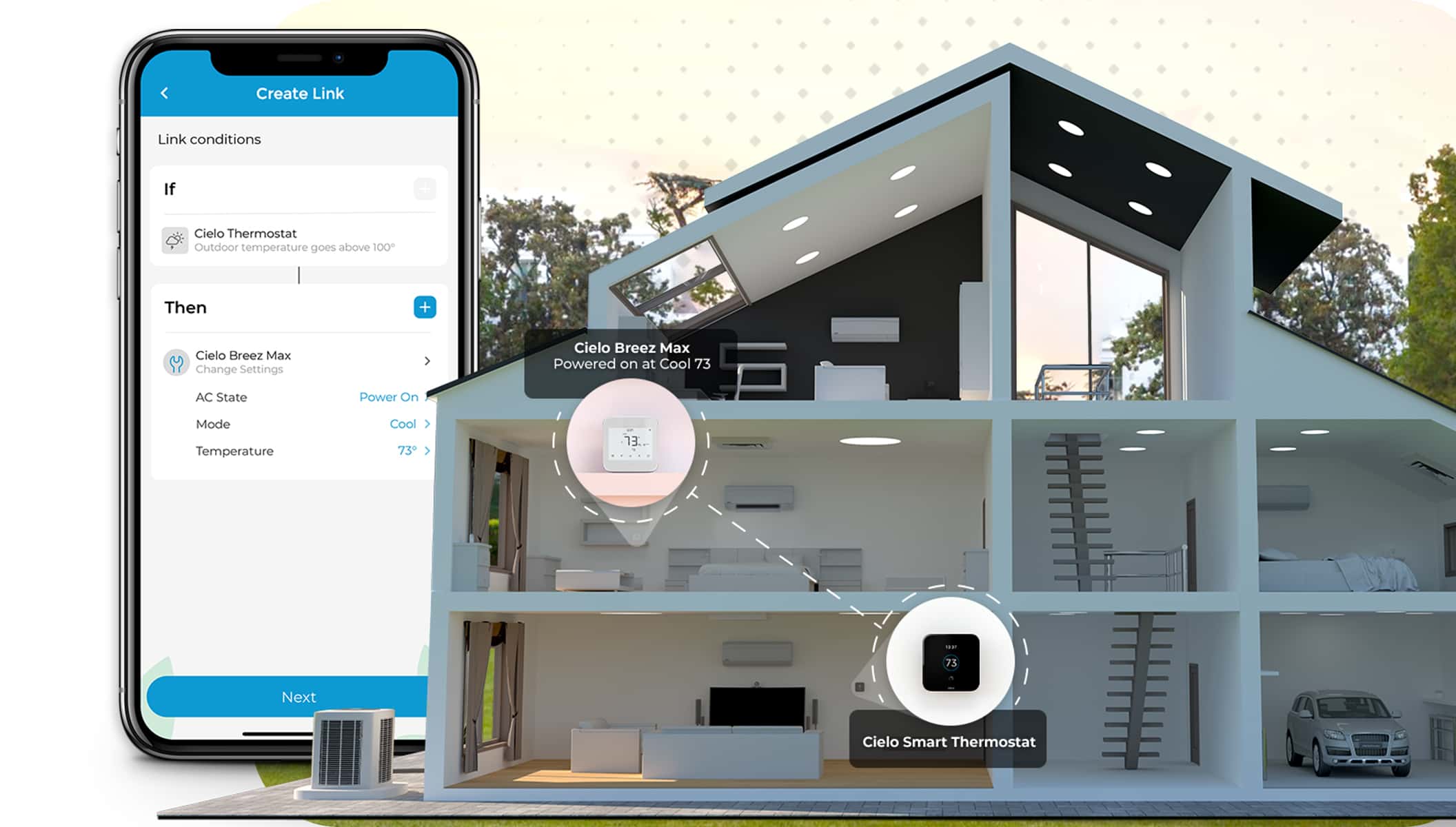 using app to activate triggers