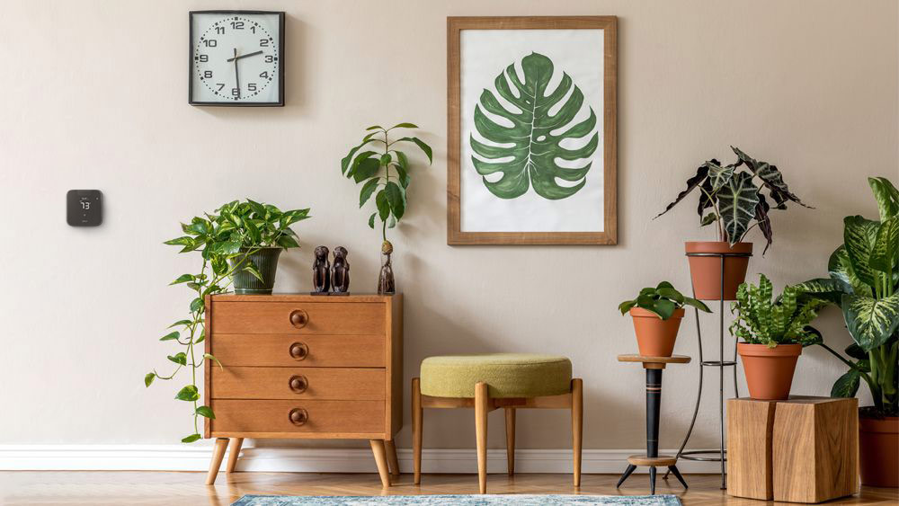 Cielo Breez Max, a mini-split thermostat, installed in a plant room