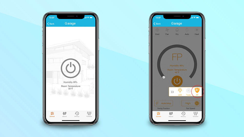 Activation process of Freeze Protection
