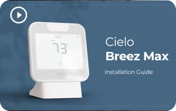 Cielo Breez Max (white) placed on table
