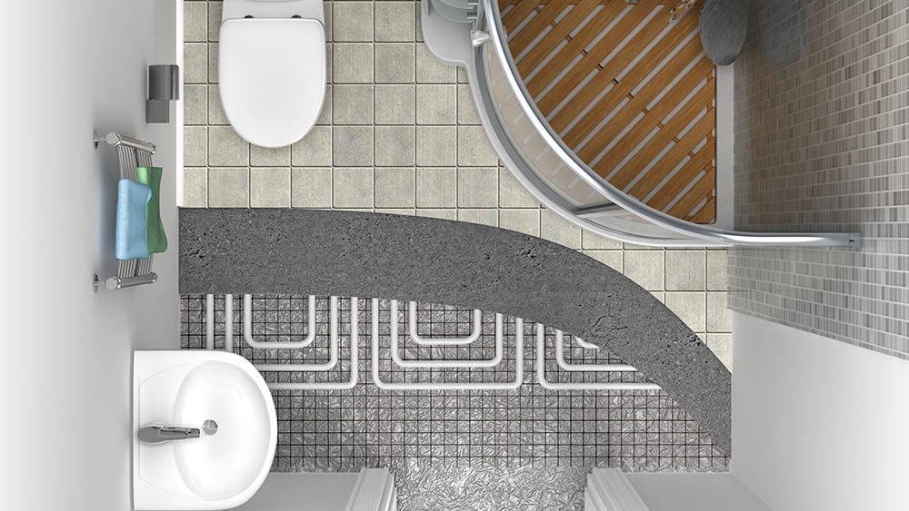 Radiant floor heating