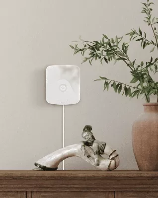 Breez eco white installed on a wall