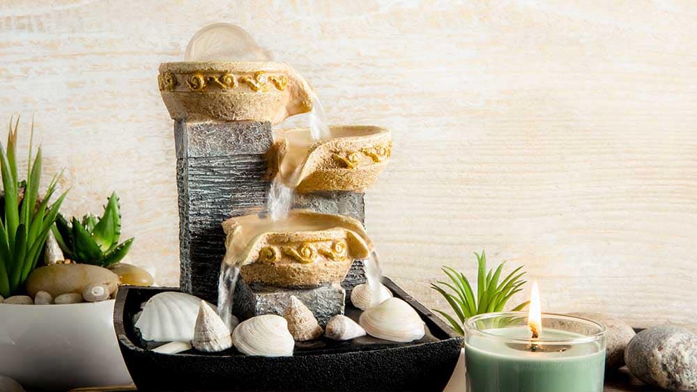 Indoor fountain to fix humidity levels.