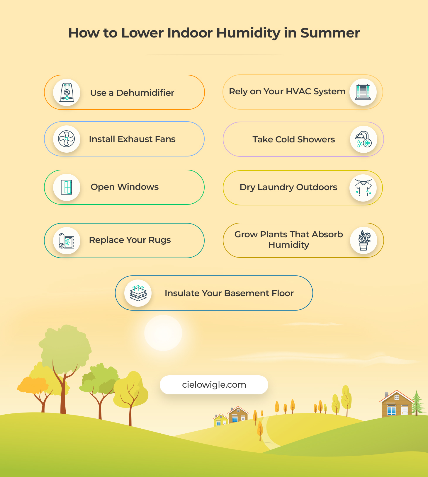 how to achieve ideal humidity in summer