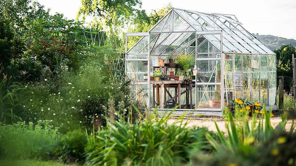 A perfectly designed greenhouse. 