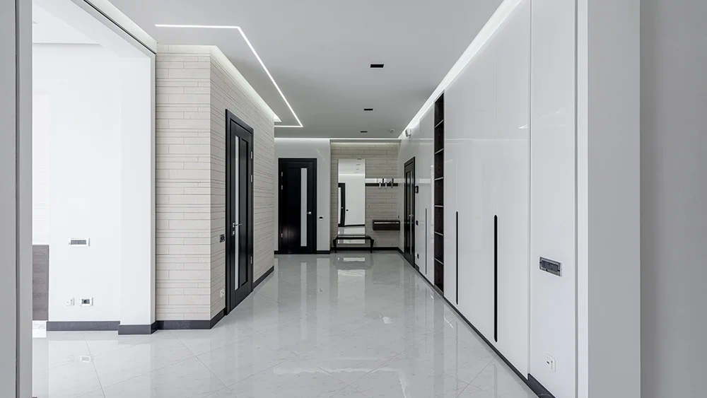 house with radiant wall heating installed